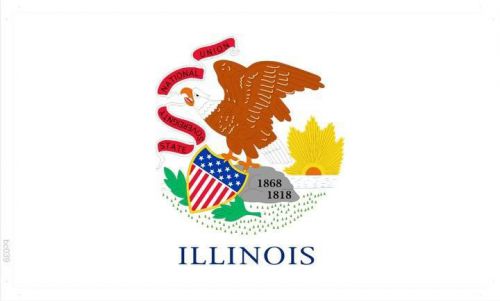 Bc039 flag of illinois (wall banner only) for sale