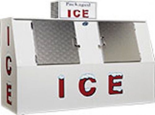 NEW LEER Outdoor Ice Merchandiser L75 Slant, Cold Wall Solid Door - 75 cu ft