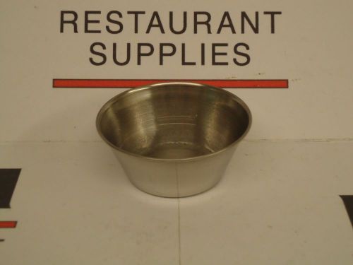 *new* update one dozen sc-15 stainless steel 1.5 oz sauce cups x12 - free ship for sale