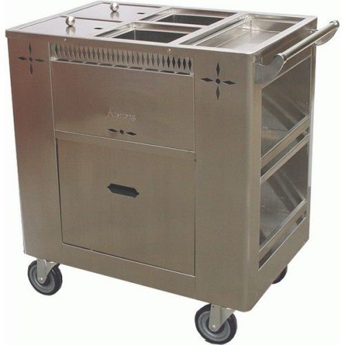 Stainless Steel Gruel Cart For Dimsum Time GSW C-GRL