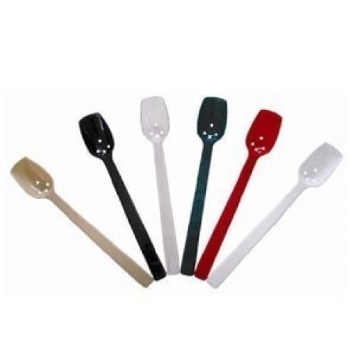 Plbs110wh 10&#034; white perforated spoon 1 doz for sale