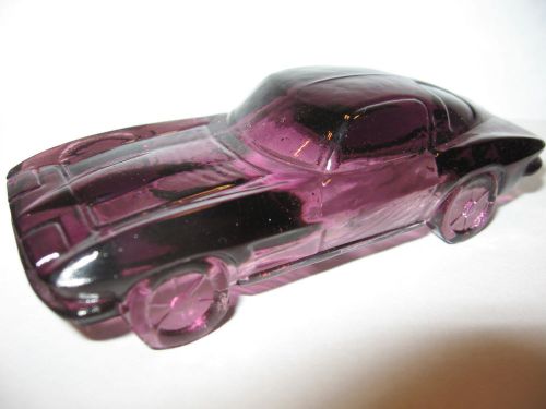 Amethyst Purple glass 1963 split window Corvette chevrolet car black chevy sport