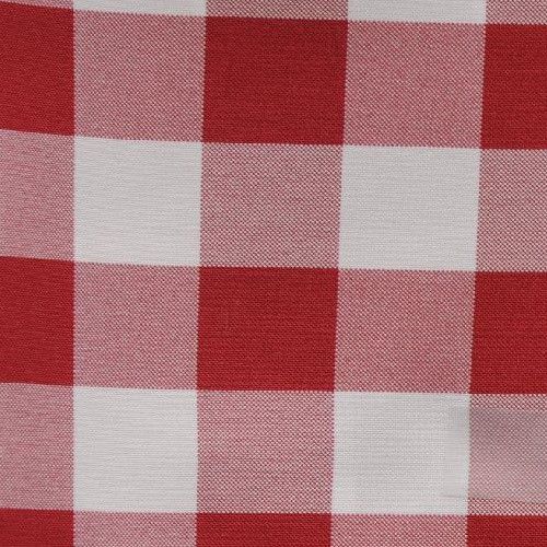 RED AND WHITE CHECKERED TABLE RUNNER - 13&#034; x 72&#034; - CHECKER PATTERN TABLE RUNNERS