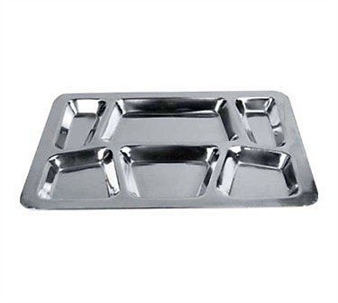 1 winco 6-compartment mess tray, style b brand new! for sale