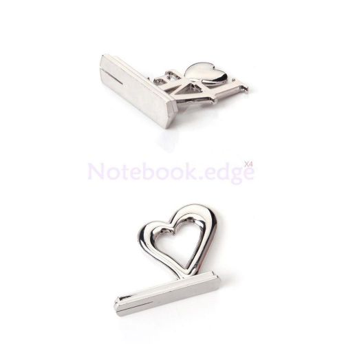 16pcs love heart business name id card photo holder stabd wedding valentine xmas for sale