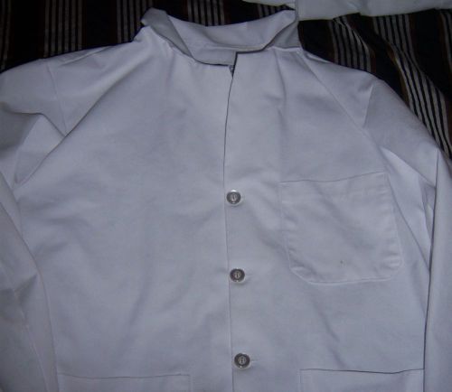 Red kap - white chef coat xlrg l/s chest pkt and dual pkts bottom for sale