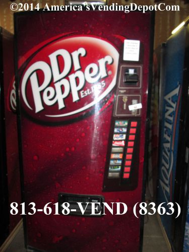 Dixie narco 501e soda machine ~ 9 selections~cans &amp; bottles~180 day warranty #35 for sale