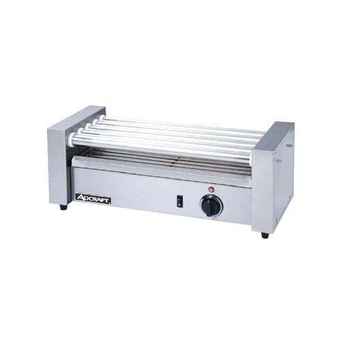 Adcraft rg-05 commercial countertop 5 roller hot dog grill for sale