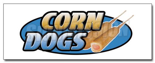 12&#034; CORN DOG DECAL sticker hot dogs trailer cart on a stick festival carnaval