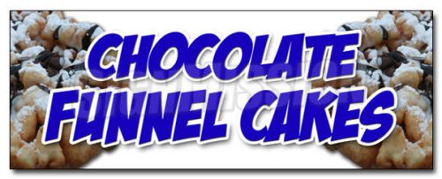 12&#034; CHOCOLATE FUNNEL CAKES DECAL sticker bakery cake cookies pastry bread baker