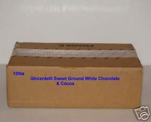 Ghirardelli Sweet Ground White Chocolate 25 lbs
