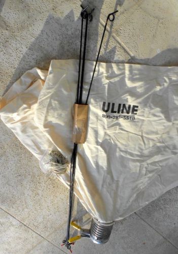 Uline Foam Peanut Dispenser H-185 20 Cu Ft Bag Height 5 ft Packing  Canvas Valve