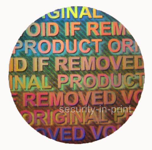 243 ORIGINAL PRODUCT VOID IF REMOVED Hologram security stickers label 15mm C15-2