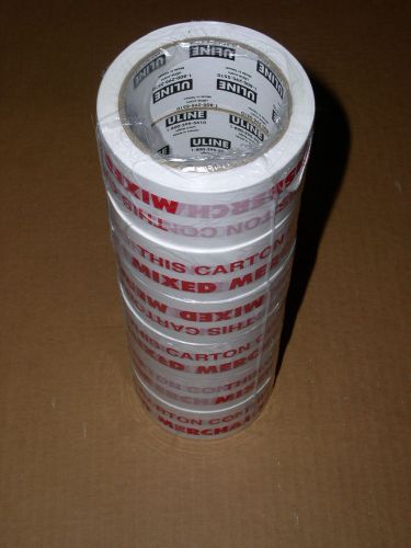 Uline Tape Sealing Label Contains Mixed Merchandise Lot Of 6 Unused Sealed