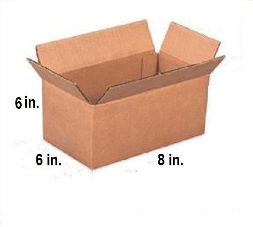 LOT 50 Small Cardboard Shipping Boxes 8/6/6 inch BOX