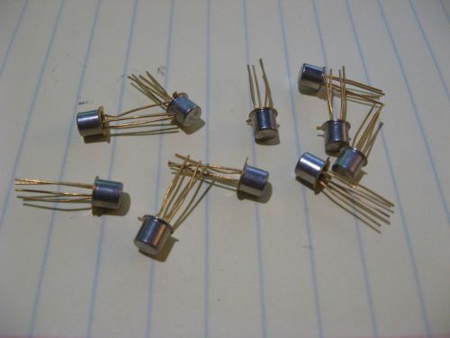 Lot of 10 2N2415 Germanium PNP BiPolar Transistor 500MHz Metal Case - NOS