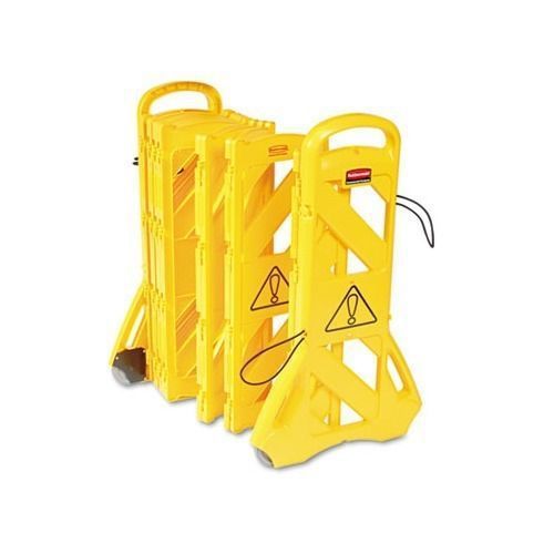 Rubbermaid mobile barrier 9s11 yellow nib nwt for sale