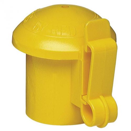 10/Bag T-Post Insulator, Polyethylene, Yellow ZAREBA Electric Fence Accessories