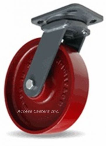 S-wh-8mb 8&#034; x 2&#034; hamilton swivel plate caster, cast iron wheel, 1500 lb capacity for sale