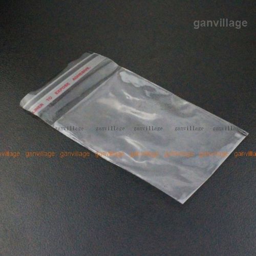 100pcs 4.9x7cm OPP Self Adhesive Seal Clear Plastic Bags Jewelry Parts Piece
