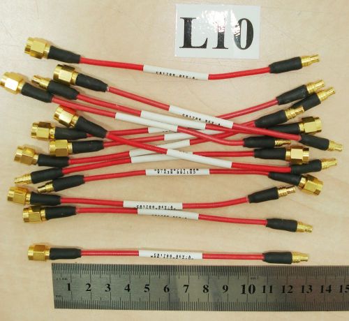 Lot of 13 Semi-Rigid Cables 12 cm, with Connectors