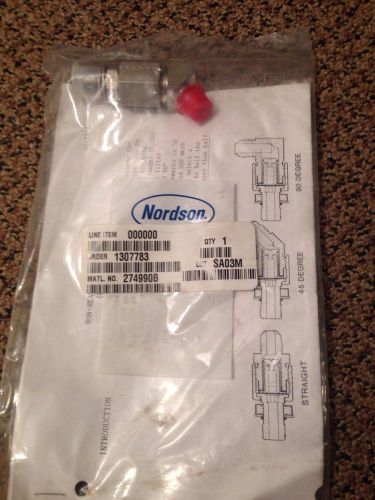 Nordson 45 degree inline filter 100 mesh ** new !!! ** for sale