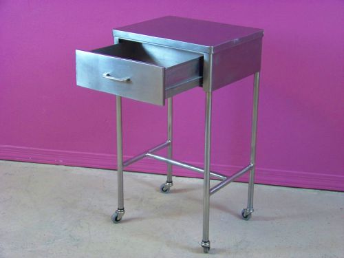 Atlantic alloy stainless steel mobile medical utility cart guaranteed!!!! for sale