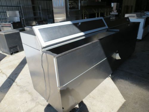 Used 16 crate Milk Cooler SS exterior 120 volt.   Is in good condition
