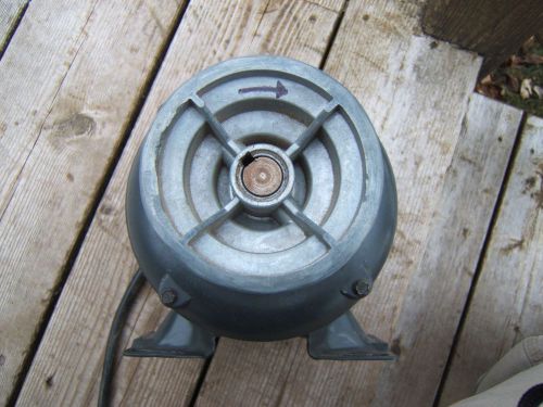 Sears wood lathe motor, 1/2 hp capacitor start, non-reversible, step pulley.