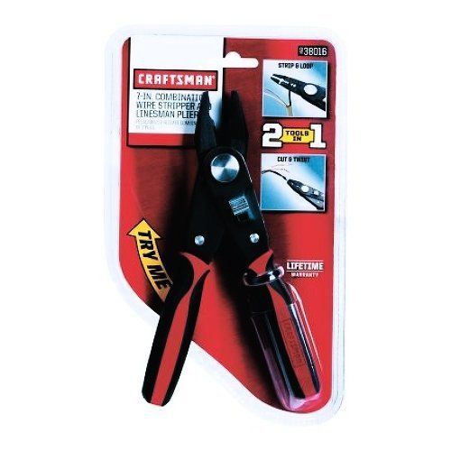 Craftsman 38016 12in 2-In-1 Linesman Plier And Wire Stripper