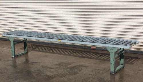 Hytrol Gravity Roller Case / Box Conveyor, size 16&#034; wide x 10&#039; Long