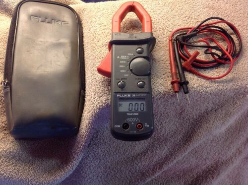 Fluke 36 ac/dc true-rms clamp meter with leads and case for sale