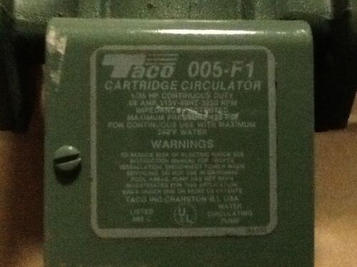 Taco 005-F1 Cartridge Circulator