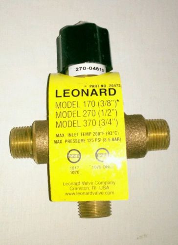 5 - leonard 270  brass mixing valves new surplus with tags 200°f 125 psi 1/2&#034; for sale