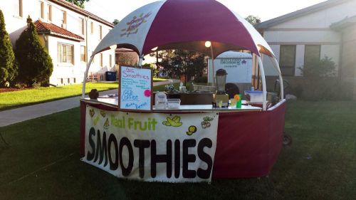 Smoothie concession with trailer for sale