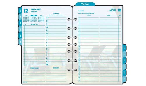 #13180 Day-Timer Coastlines,2-Page-Per-Day Planner Refill Desk Size,2015 Daily