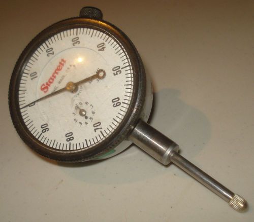 Starrett no. 25-441j dial indicator with 1.000&#034; range 2+1/4 in dial adg group 2 for sale