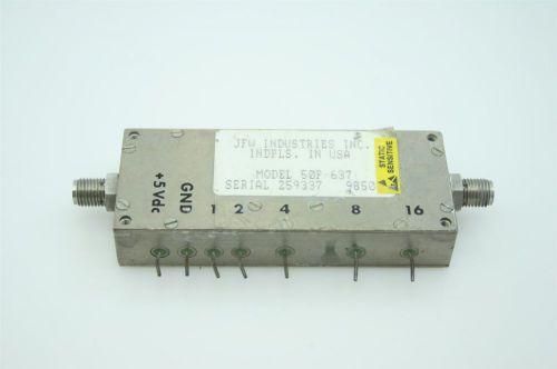 Jfw 50p-637 rf microwave step attenuator rf 2-32db 10-1000mhz tested for sale