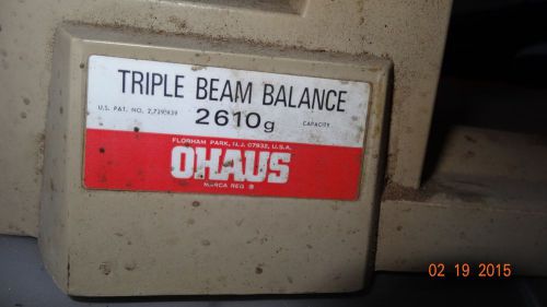 TRIPLE BALANCE BEAM by OHAUS ( 2610g ) SCALE