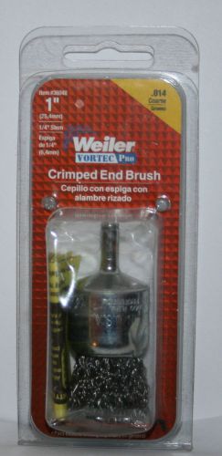 Weiler vortecpro crimped end brush 1&#034; .014 coarse for sale