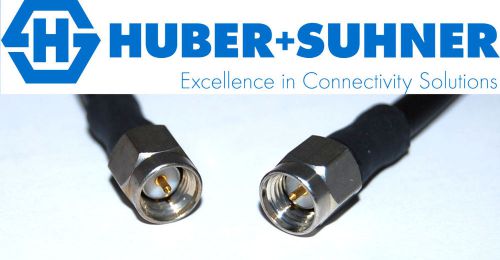 SMA (M) TO SMA (M) RF COAXIAL JUMPER CABLE 14cm DC-18Ghz HUBER SUHNER SUCOFLEX