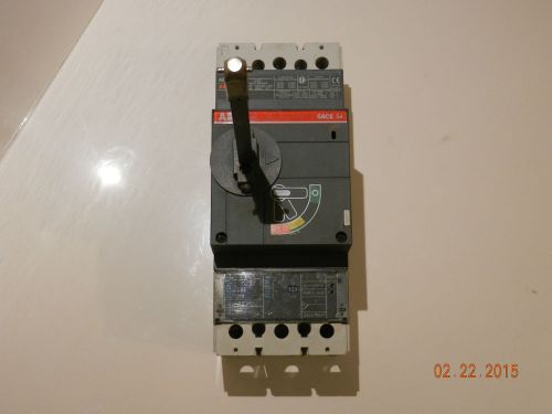 Abb s4n sace s4 600v-ac circuit breaker 3-pole issue l-4565 industrial for sale