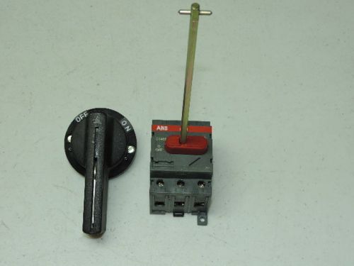 ABB QT45E3 Disconnect Switch 50A 3P 600VAC and Knob or Handle