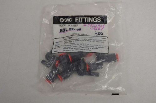 LOT 10 NEW SMC KQL07-99 ONE TOUCH PNEUMATIC FITTING D354277