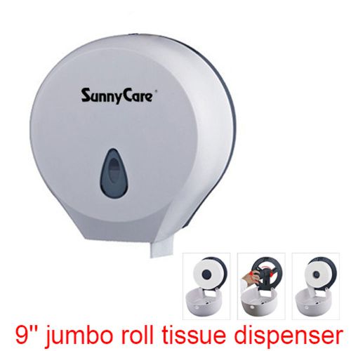 9&#039;&#039; Jr Jumbo Roll Toilet Paper Towels Tissue Dispenser White