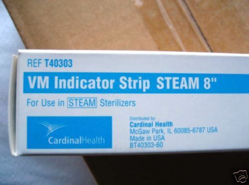 Vm steam sterilization stripst40303    &#034;250  strips&#034;      free u s shipping for sale