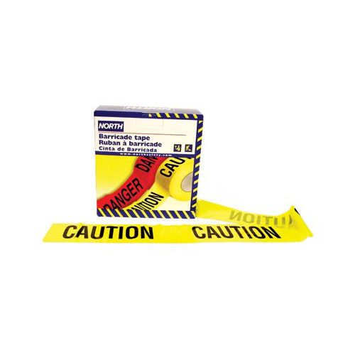 North safety barricade tapes - 3&#034;x1 000&#039; .020 barricadetape caution-cau for sale