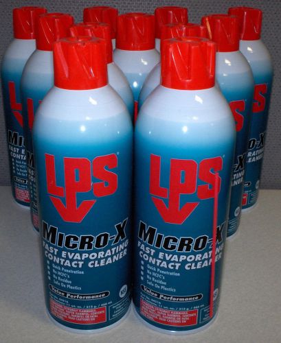 Lps micro-x fast evaporating contact cleaner 04516 (pack of 11) free shipping for sale