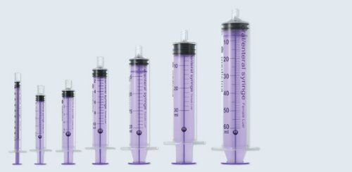 Medicina oral/enteral syringes – 2.5ml – pack of 10 for sale