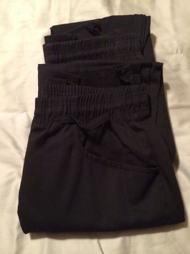 Lot Of Two Black Chef Pants Women&#039;s Size Small